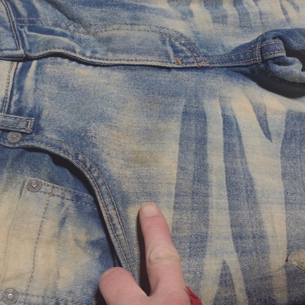Distressed Copper Rivet Skinny Jeans - Picture 3 of 16